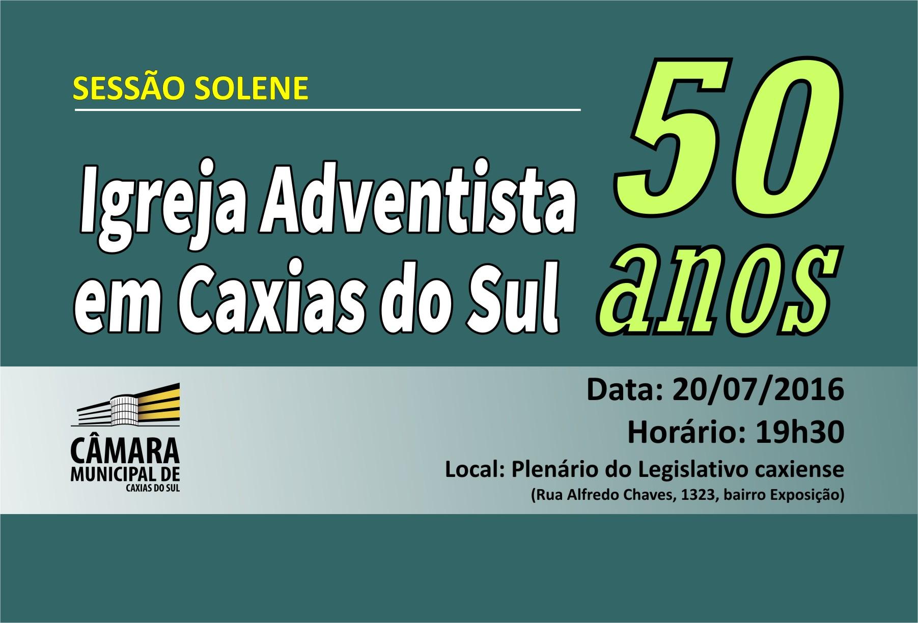Leia mais sobre Atuação de 50 anos da Igreja Adventista em Caxias será celebrada pelo Legislativo nesta quarta-feira
