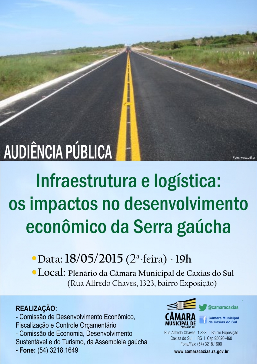 Audiência pública desta segunda-feira debaterá carências na infraestrutura da Serra