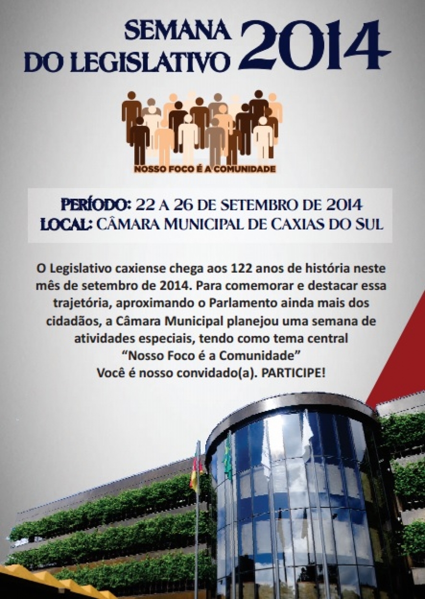 Café da manhã com a imprensa abre a Semana do Legislativo 2014 nesta segunda-feira