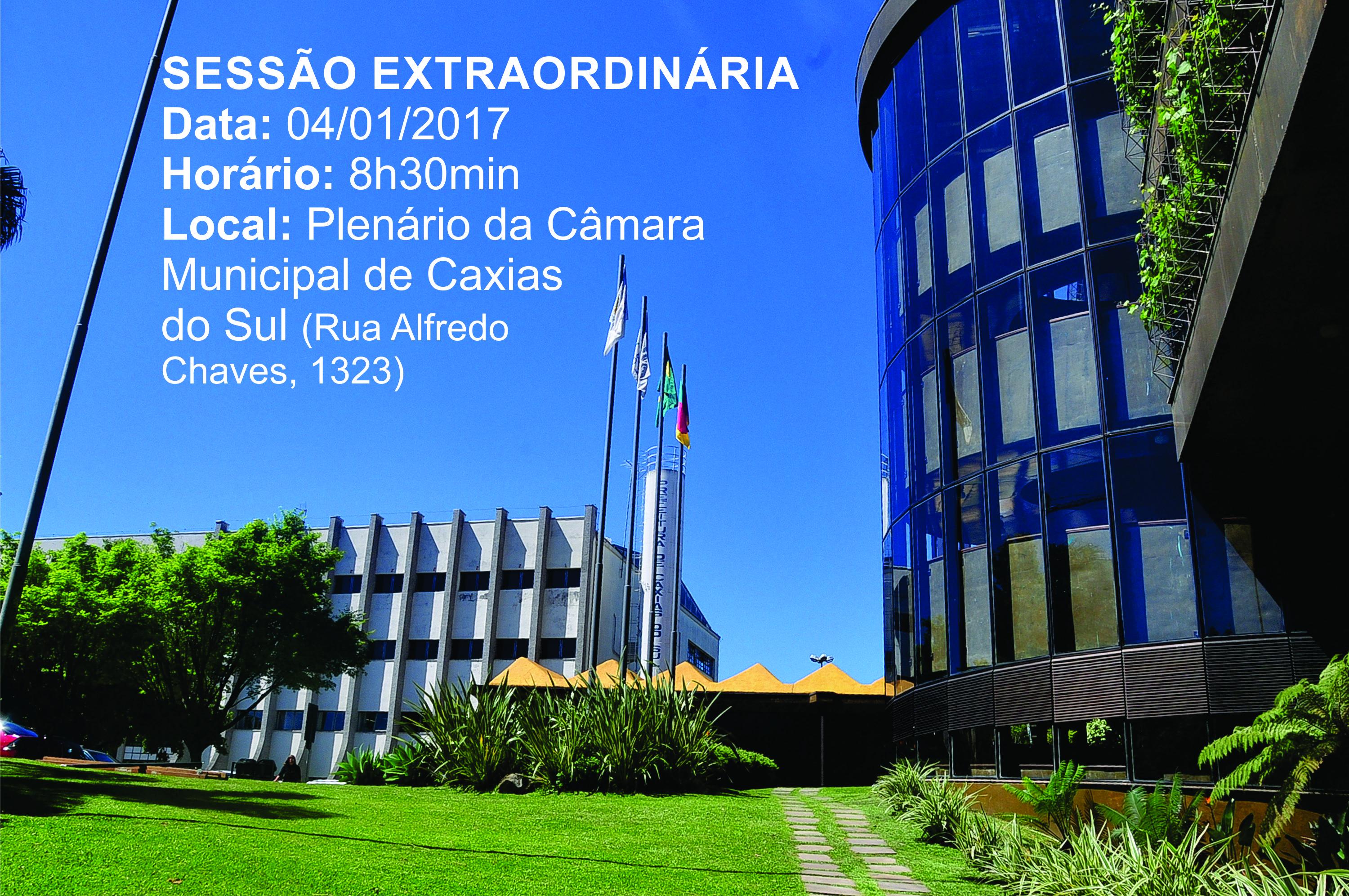 Câmara de Vereadores de Caxias do Sul realiza sessão extraordinária nesta quarta-feira