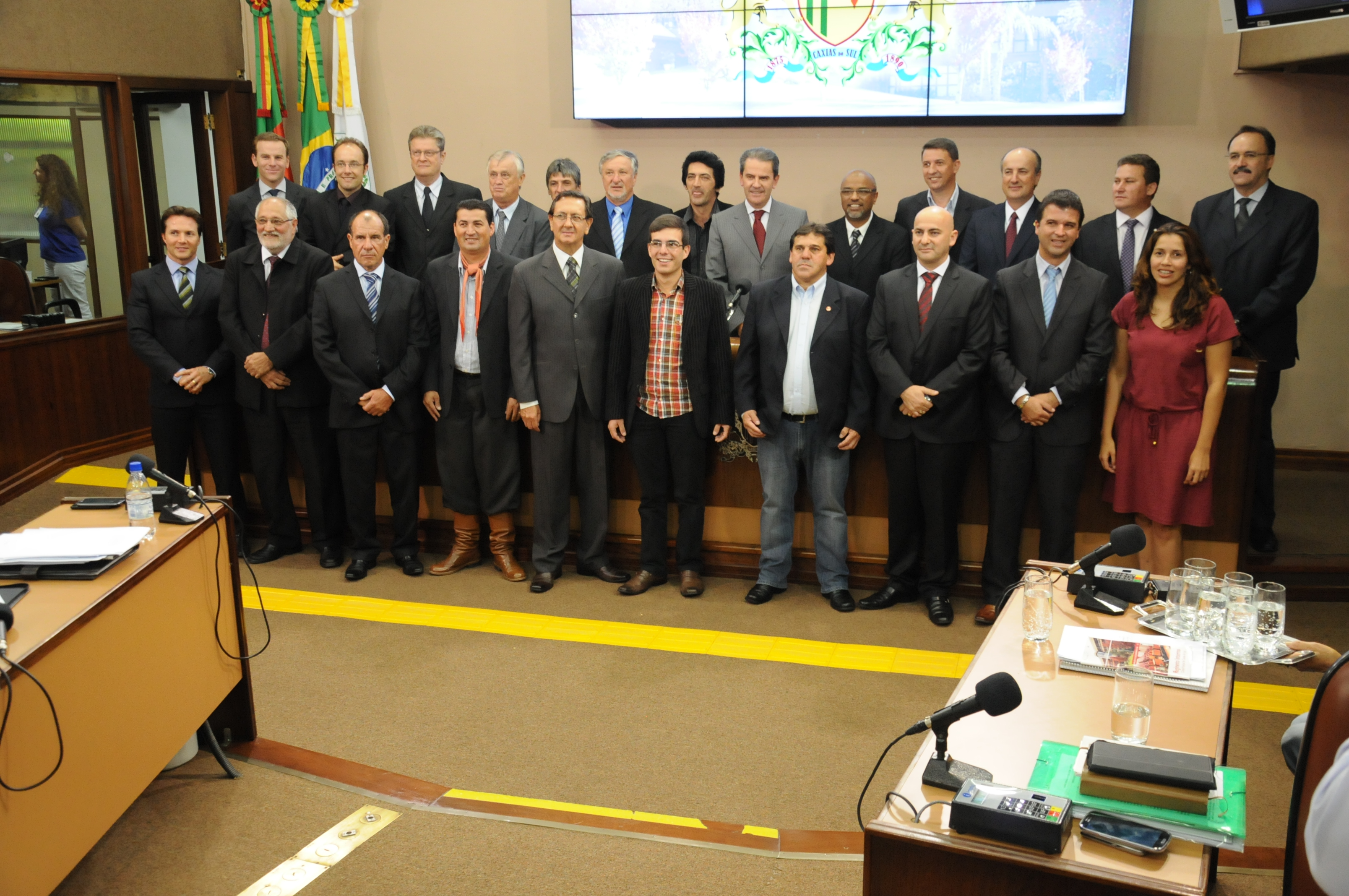 Prefeito de Caxias do Sul discursa na abertura do ano legislativo na Câmara de Vereadores