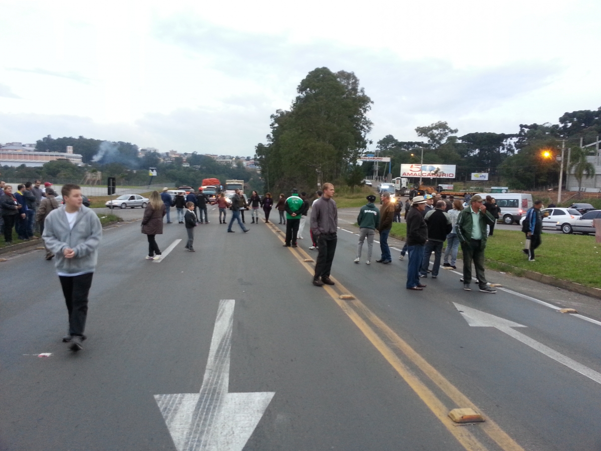 Vereador Mauro Pereira participa de protesto em Monte Bérico