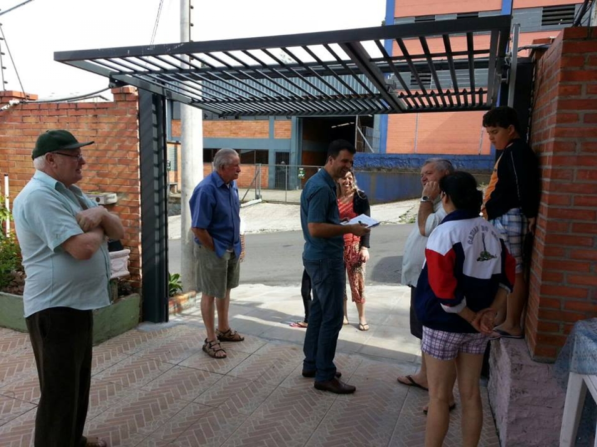 Vereador Neri, O Carteiro visita os bairros Fátima, De Zorzi e a agência dos Correios de Lourdes