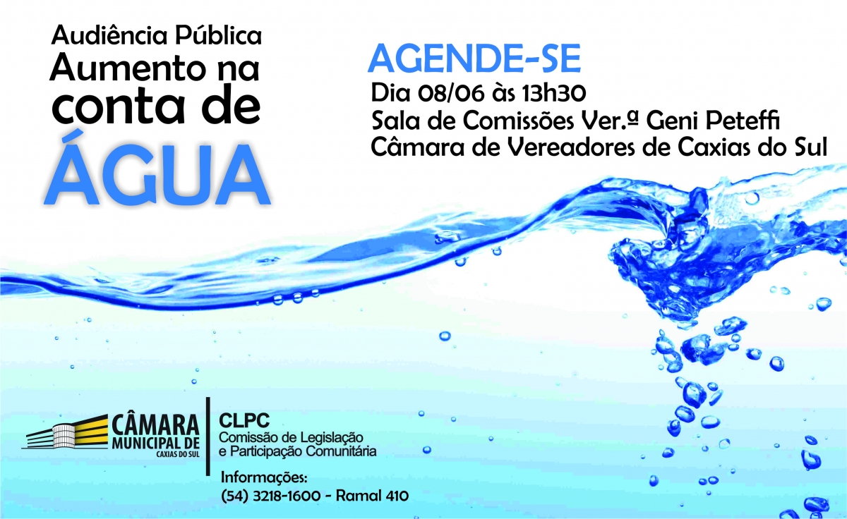 Leia mais sobre Comissão quer esclarecer aumento nas Contas de Água em Caxias do Sul