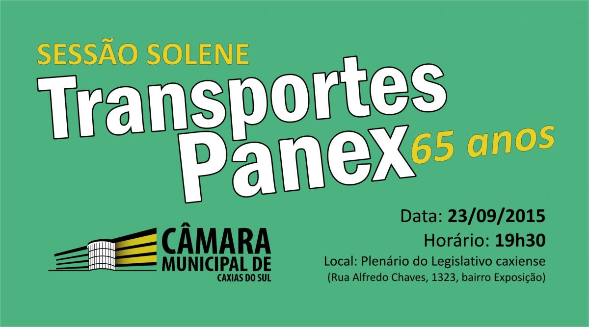Os 65 anos da Empresa Transportes Panex ganharão destaque na Câmara Municipal de Caxias nesta quarta-feira 