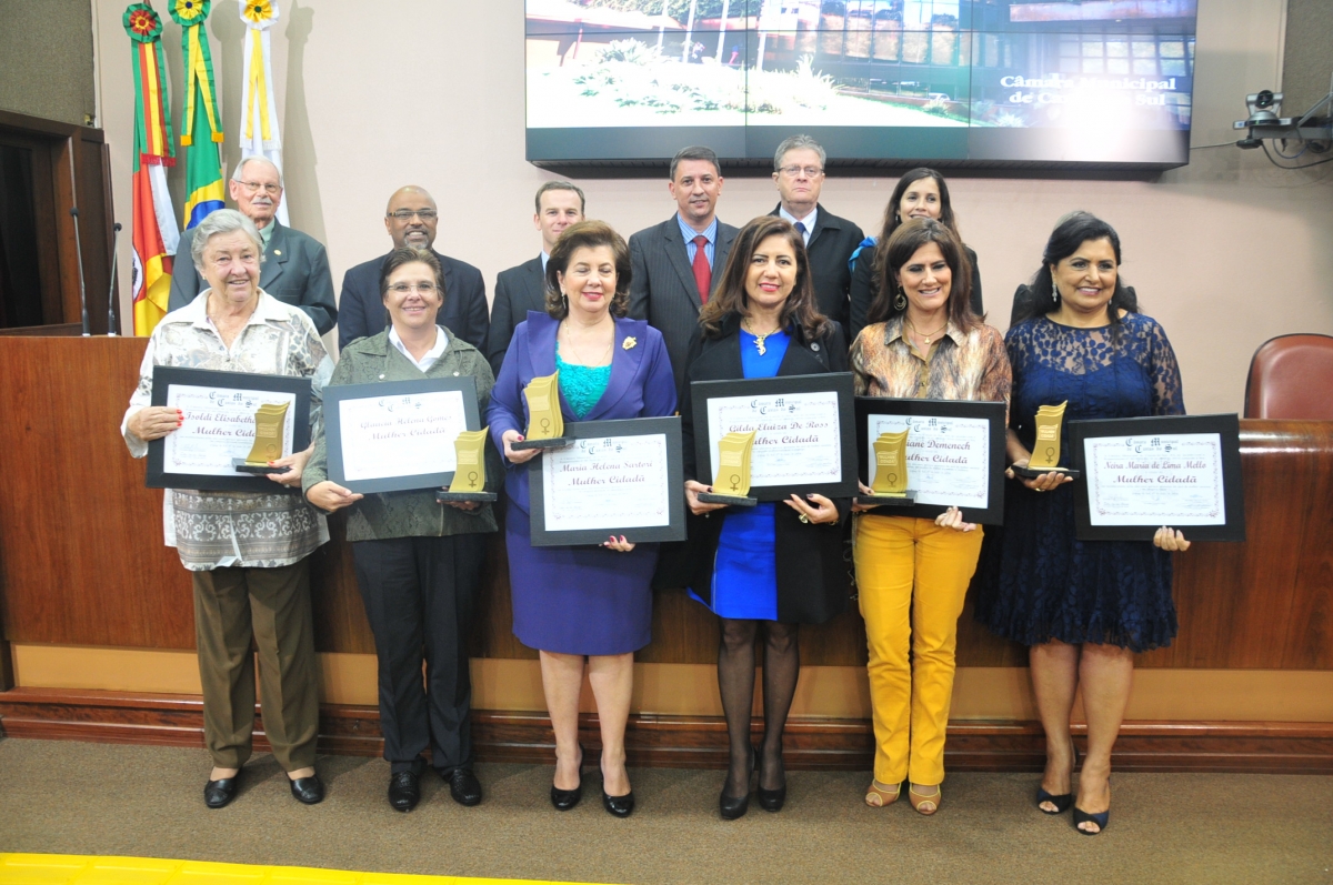 Seis personalidades de Caxias do Sul são agraciadas com o Troféu Mulher Cidadã 2014