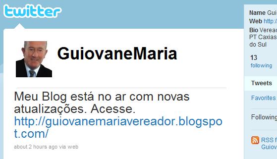 Leia mais sobre Guiovane Maria está integrado às redes sociais