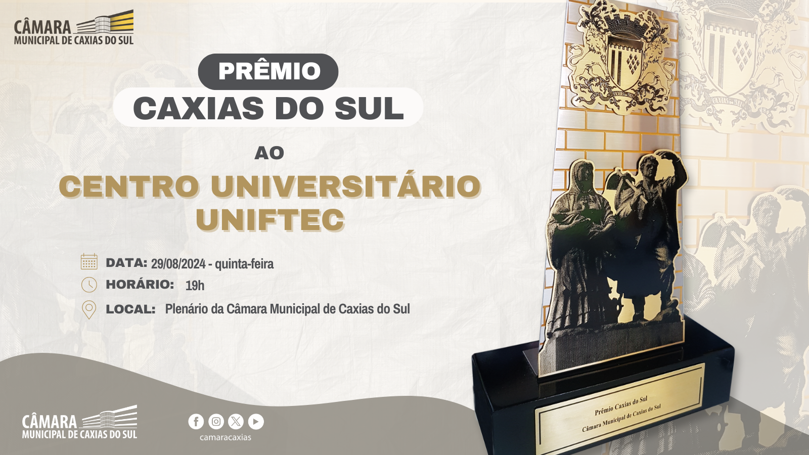 Leia mais sobre Legislativo concederá o Prêmio Caxias ao Centro Universitário Unifitec nesta quinta-feira 