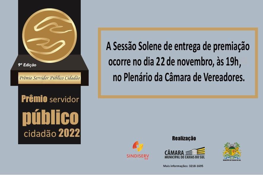 Prêmio Servidor Público Cidadão será entregue a dois funcionários nesta terça-feira