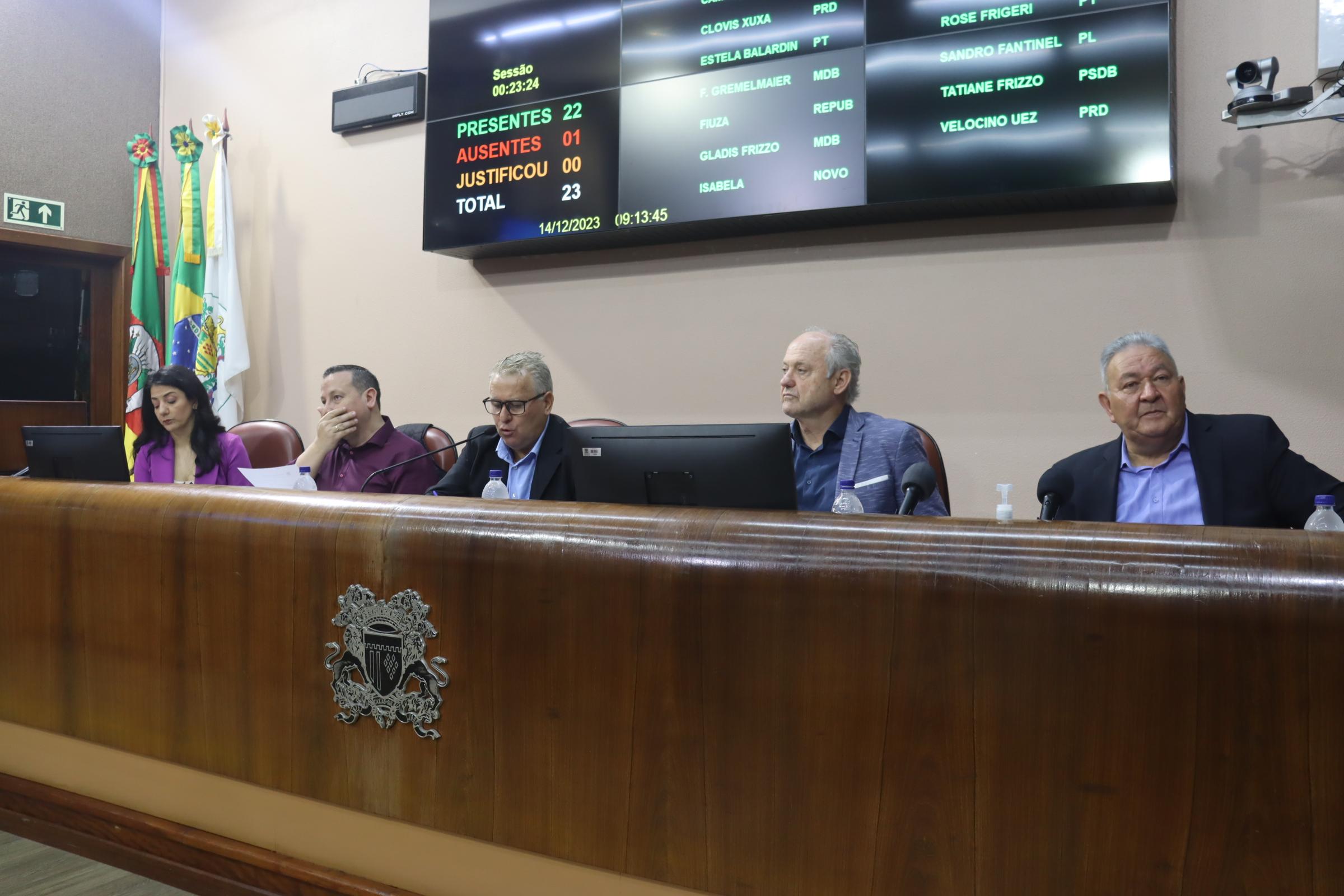 Reposição inflacionária aos subsídios do prefeito e vice é apreciada em plenário