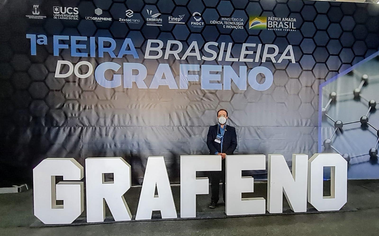 Vereador Felipe Gremelmaier prestigia 1ª Feira Brasileira do Grafeno