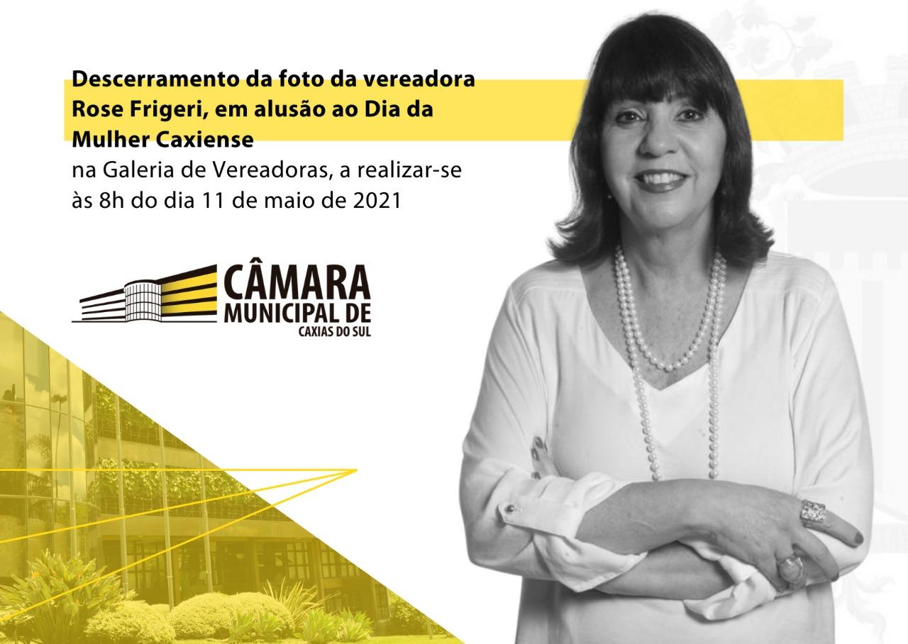 Rose Frigeri entrará para a Galeria de Vereadoras da Câmara Municipal