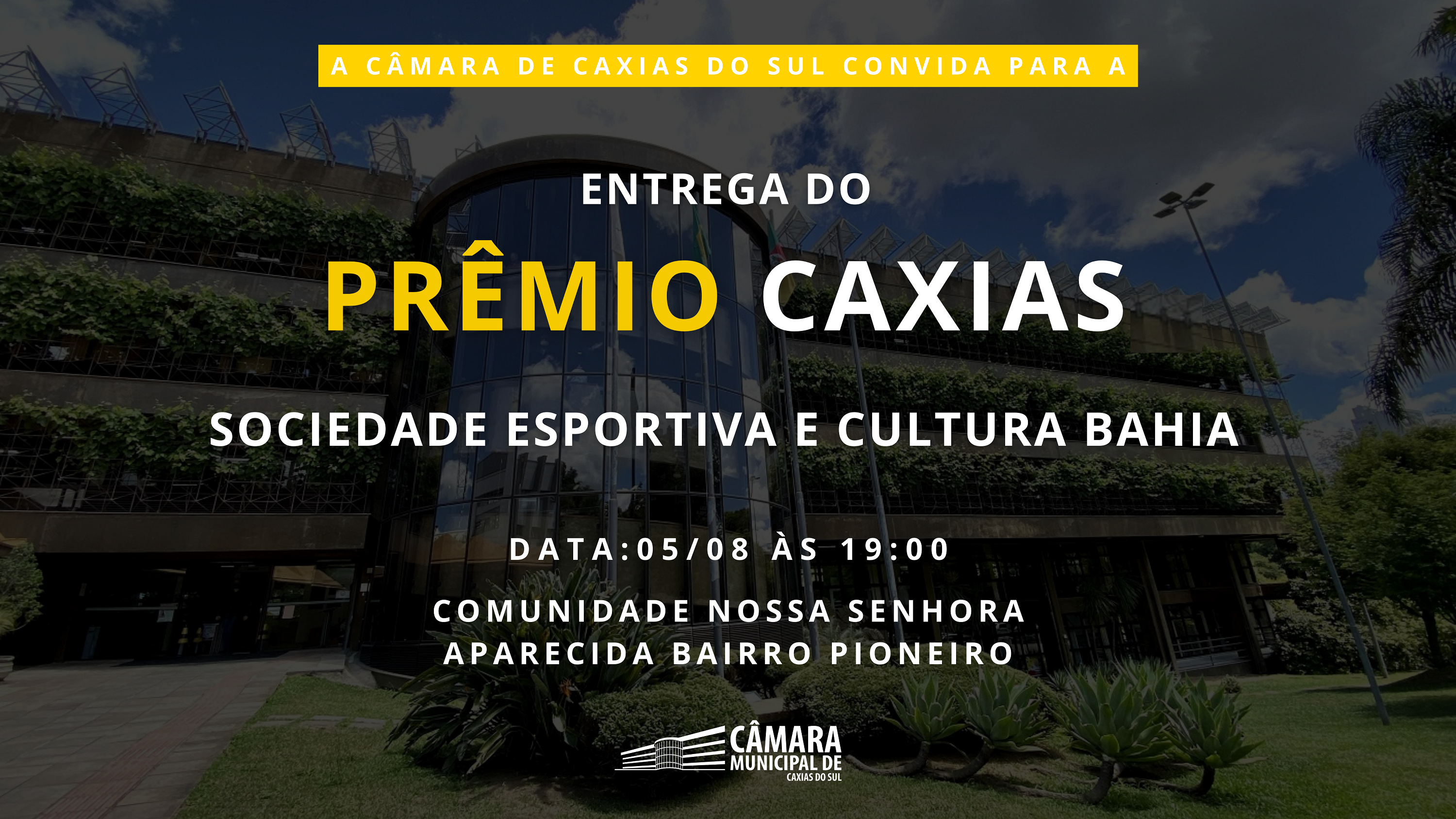 Câmara concede Prêmio Caxias à Sociedade Esportiva e Cultural Bahia 