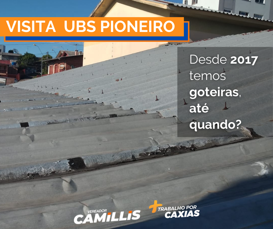 Vereador De Camillis faz visita a UBS Pioneiro