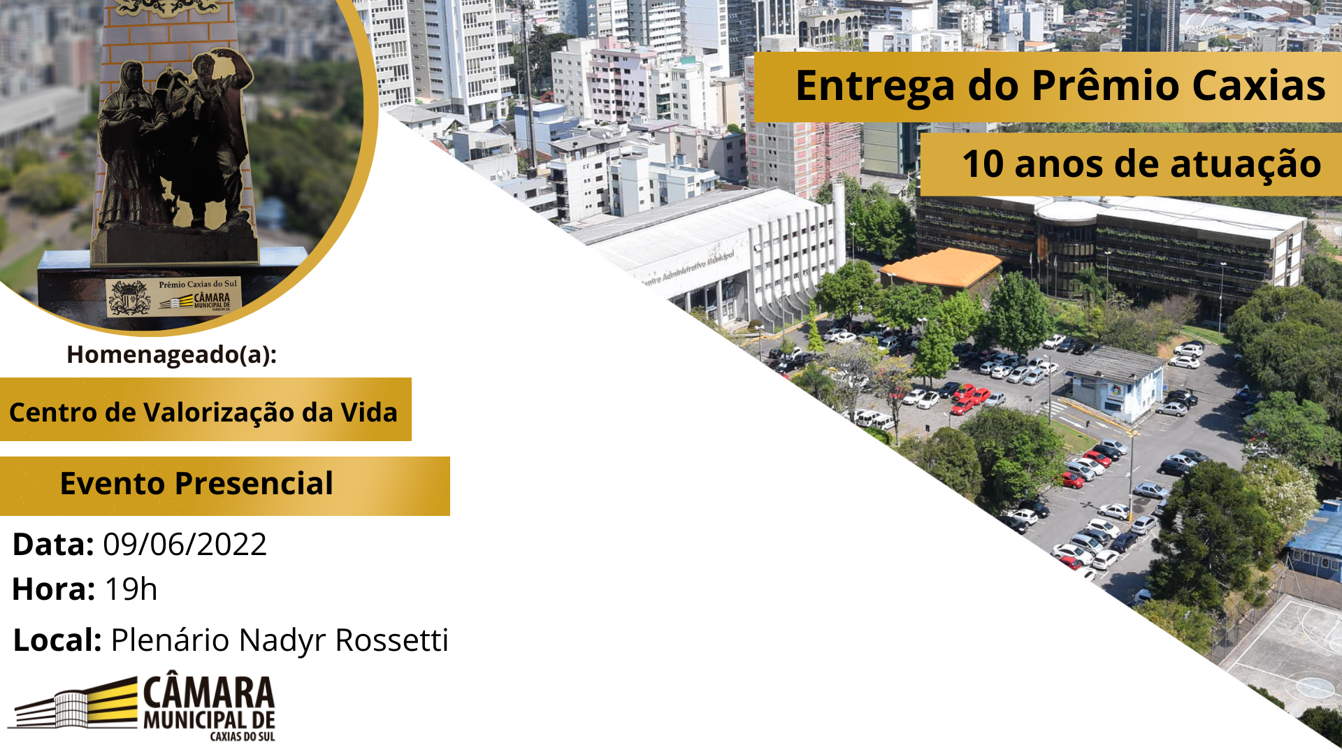 Centro de Valorização da Vida recebe homenagem pelos 10 anos de atuação em Caxias