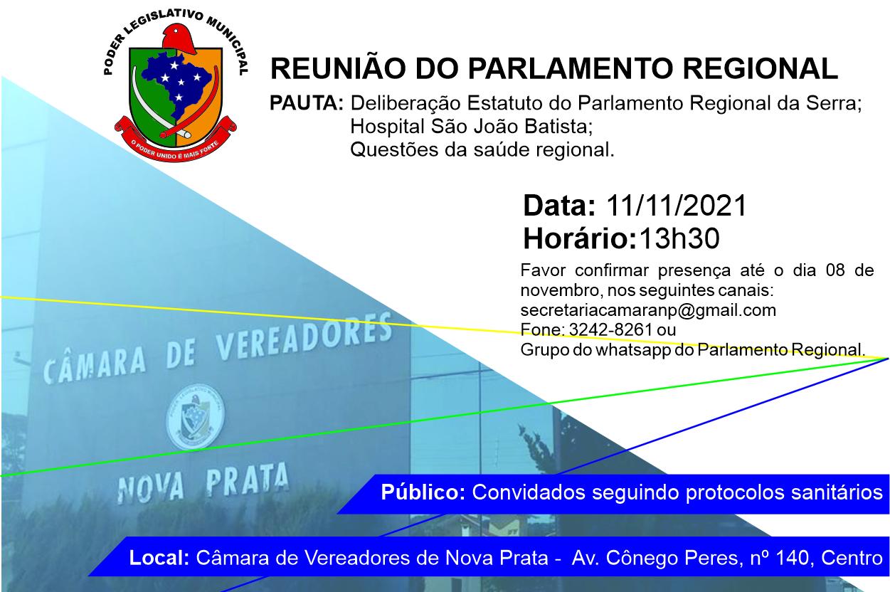 Parlamento Regional da Serra discutirá questões envolvendo a saúde regional 