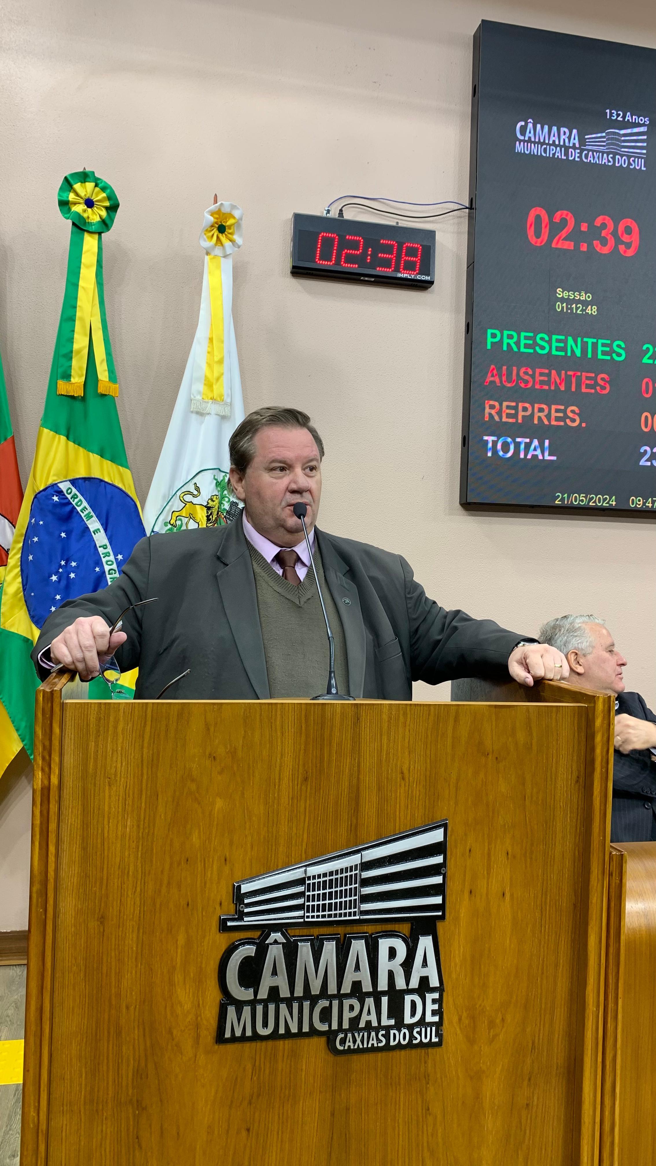 Vereador Ricardo Zanchin Critica Parlamentares Gaúchos e Interventor Federal em Debate sobre Dívida Estadual