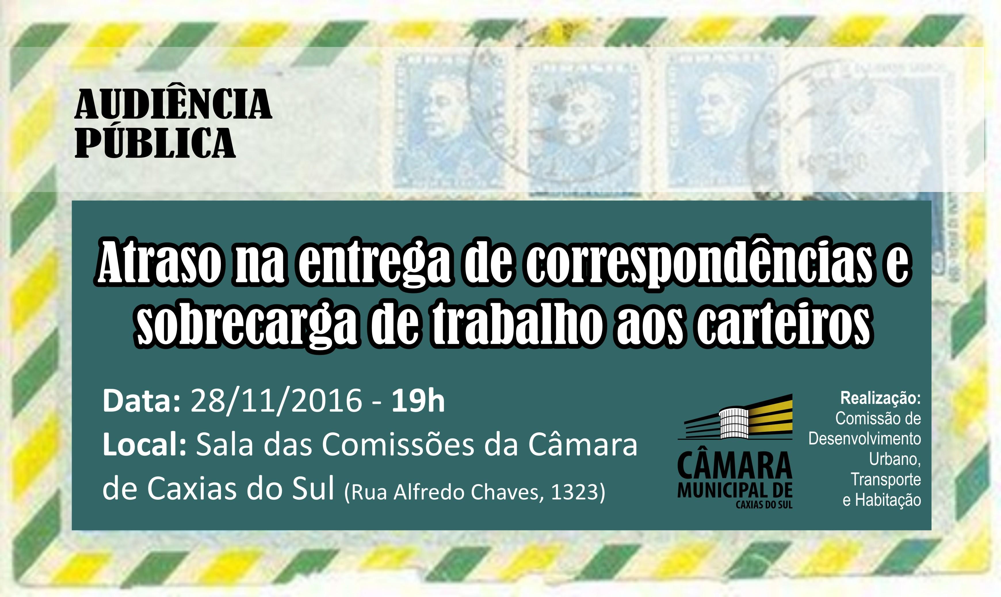 Leia mais sobre Atraso nas correspondências e sobrecarga de trabalho aos carteiros serão discutidos em audiência pública da Comissão de Desenvolvimento Urbano 