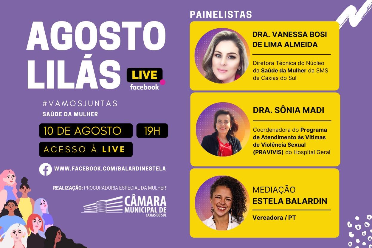 Saúde da mulher é destaque na segunda live do “Agosto Lilás”