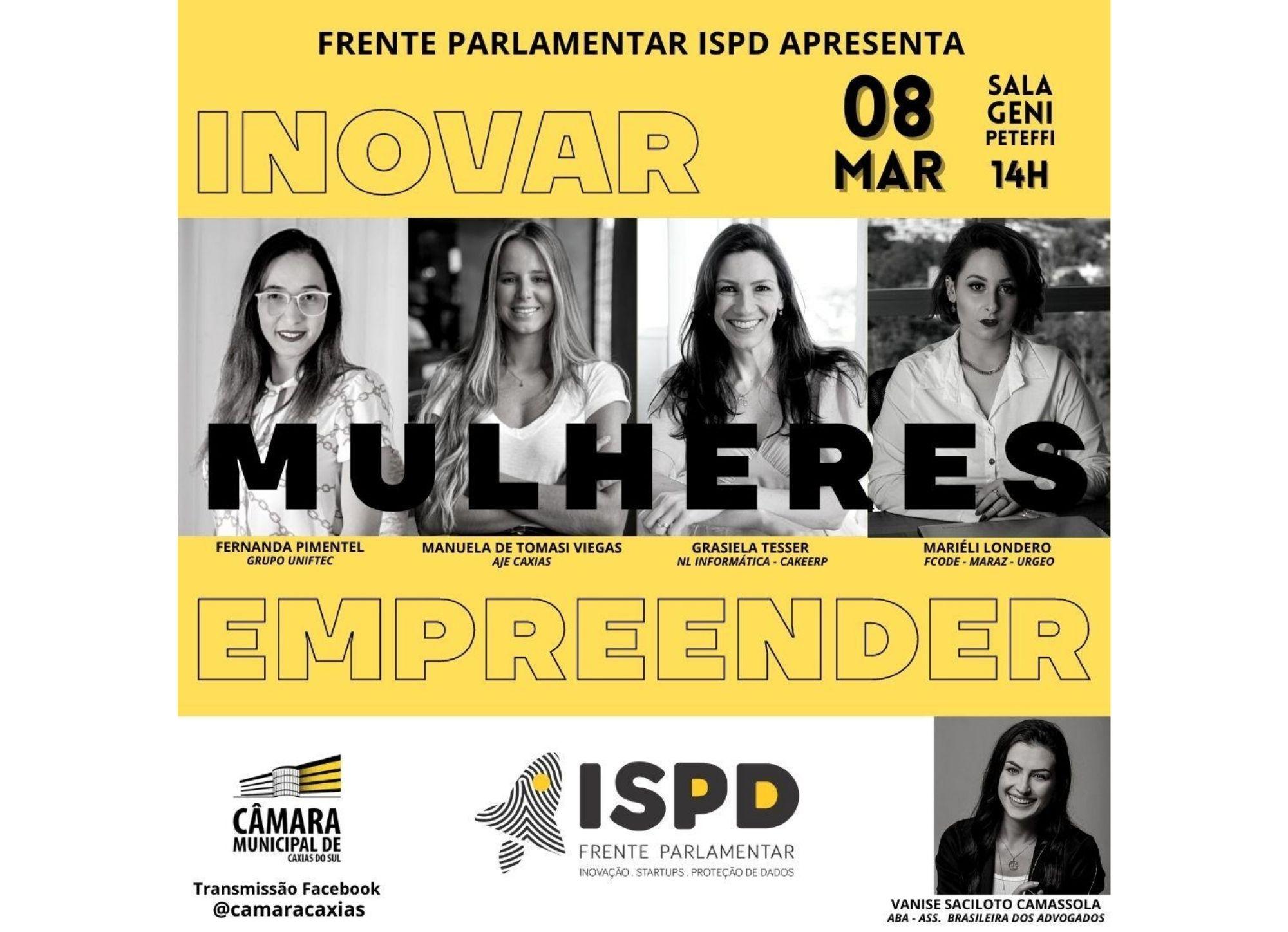 “Mulheres na Inovação” é foco de encontro no Legislativo na terça-feira