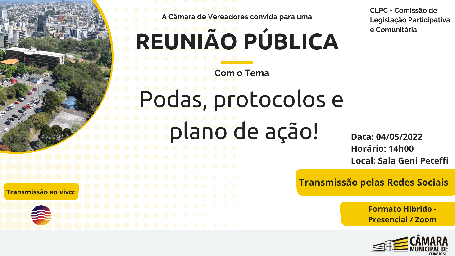 Comissão de Legislação Participativa realiza reunião pública nesta quarta-feira