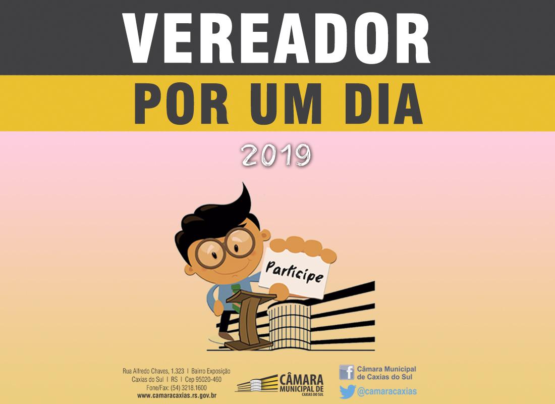 Leia mais sobre Programa Estudantil Vereador por um Dia 2019 está com inscrições abertas