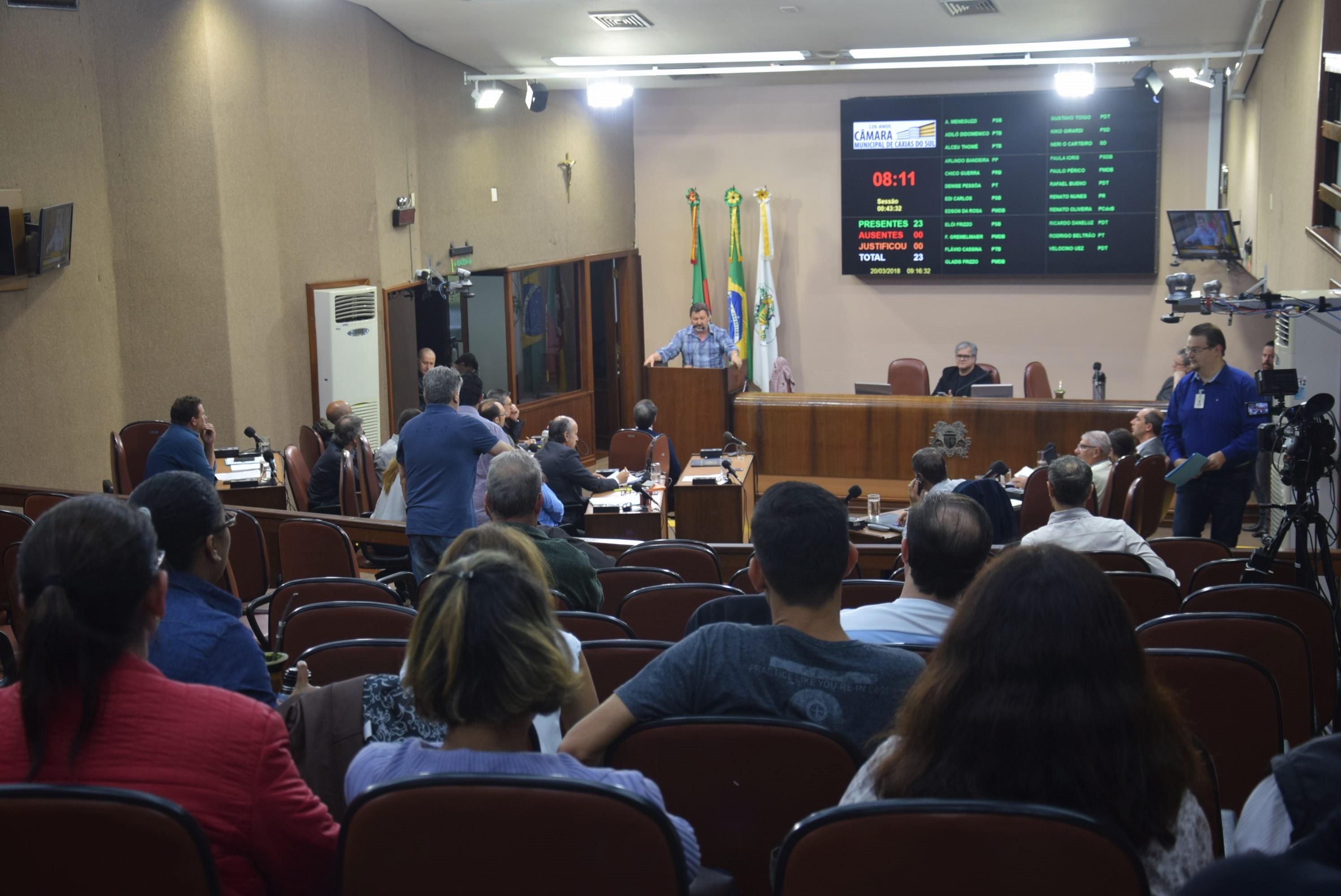 Em espaço de líderes, vereadores criticam discurso do Executivo na CIC Caxias