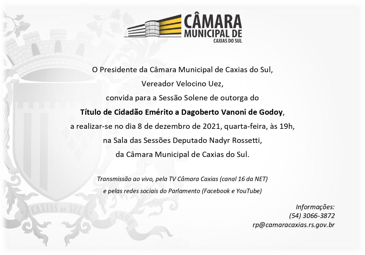 Leia mais sobre Dagoberto Vanoni de Godoy receberá o Título de Cidadão Emérito nesta quarta-feira