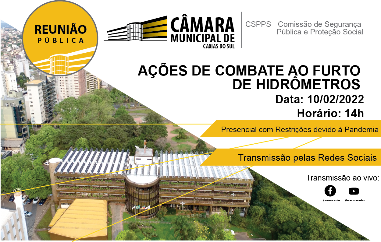 Furtos de hidrômetros motivam reunião da Comissão de Segurança