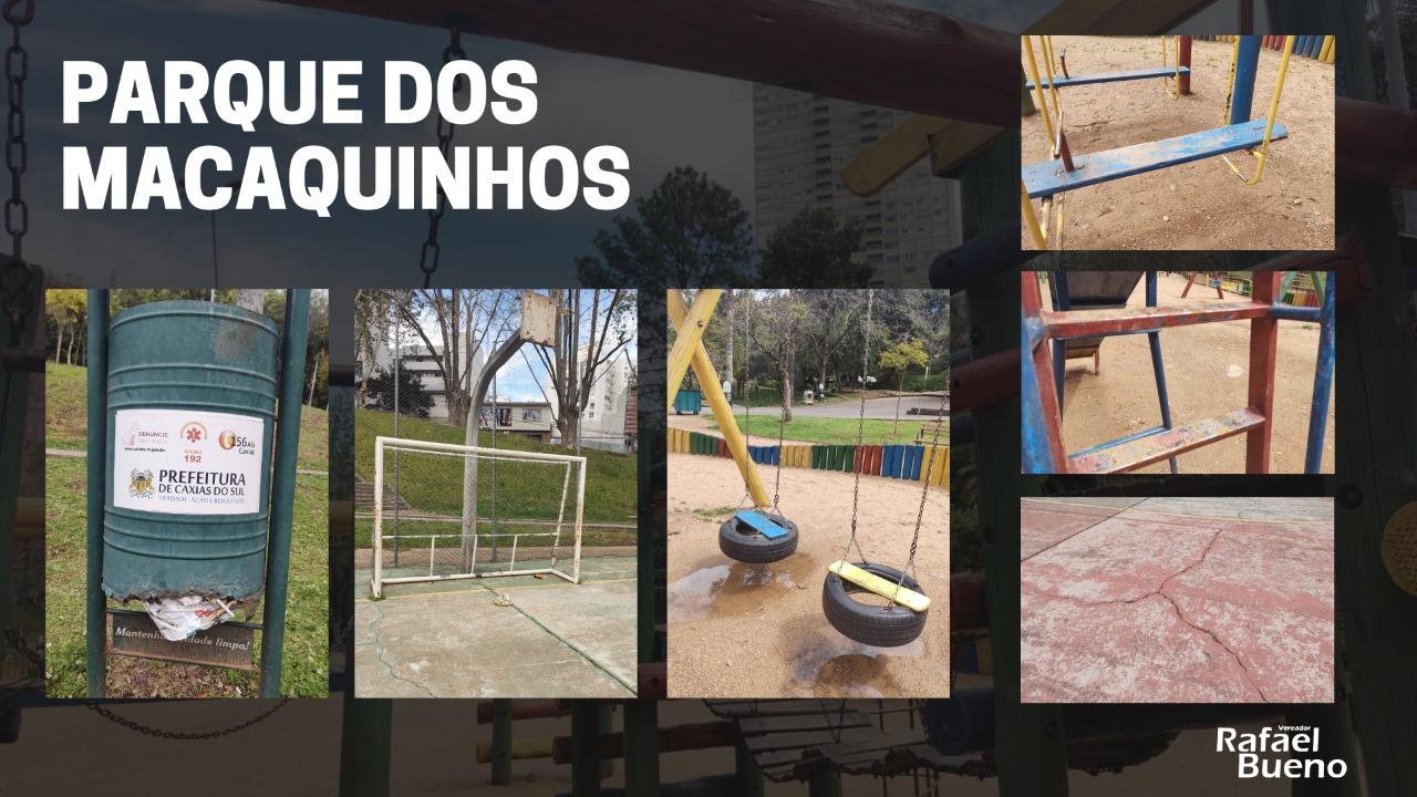 Rafael Bueno pede melhorias e manutenção em praças e parques