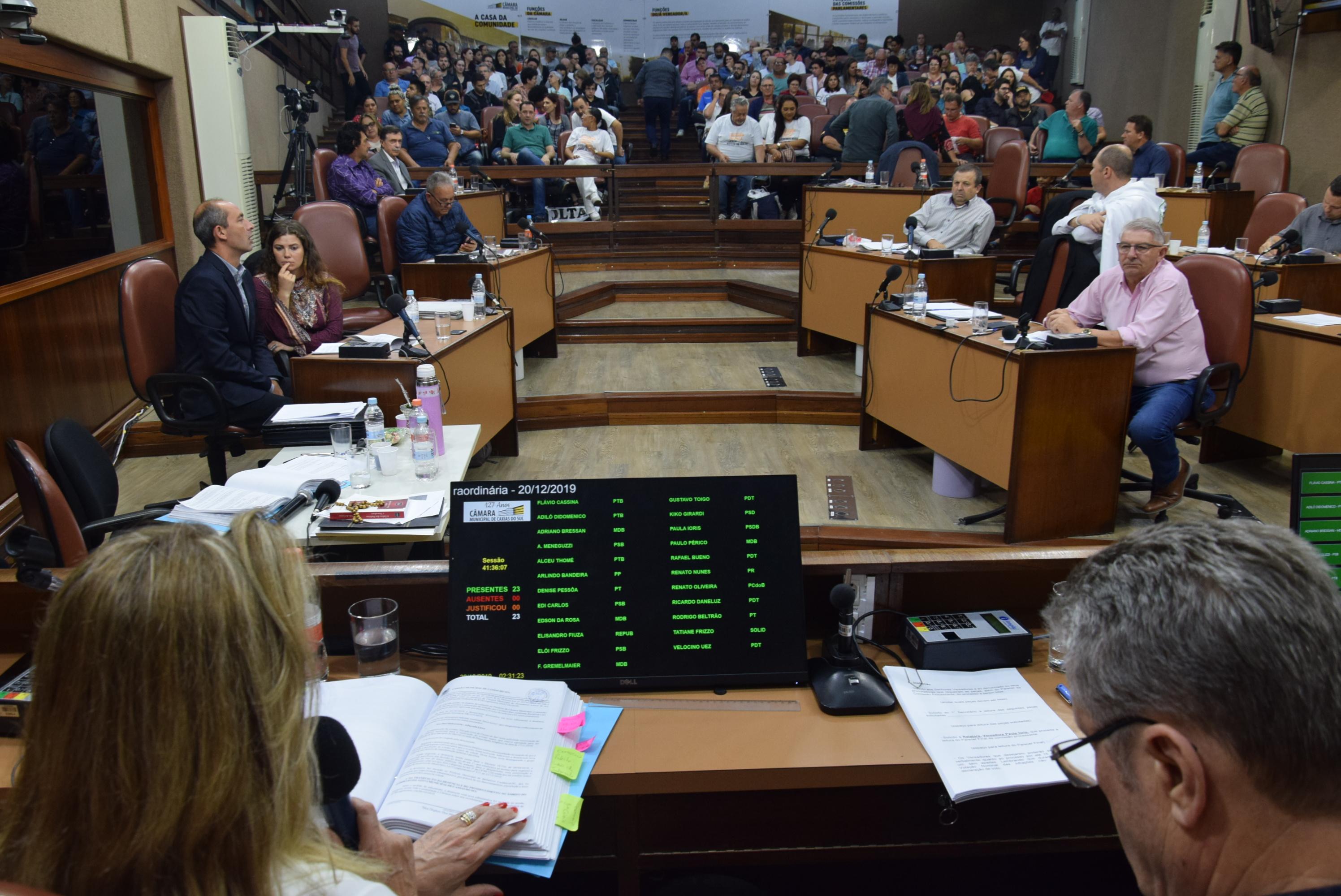 Depois de 41 horas, começa a leitura do parecer de impeachment contra o prefeito municipal