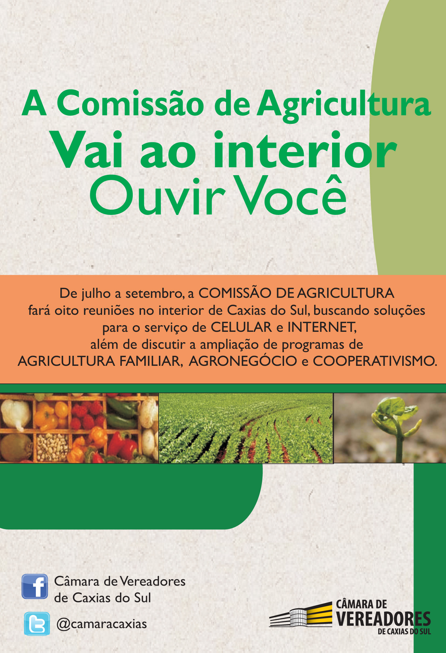 Comissão de Agricultura percorrerá o Interior de Caxias do Sul